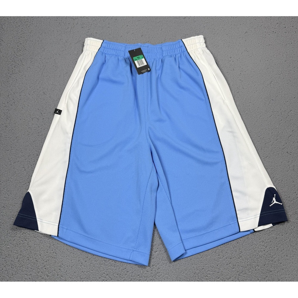 Jordan Shorts Mens XL Blue White Mesh Basketball 12 Inseam Jumpman